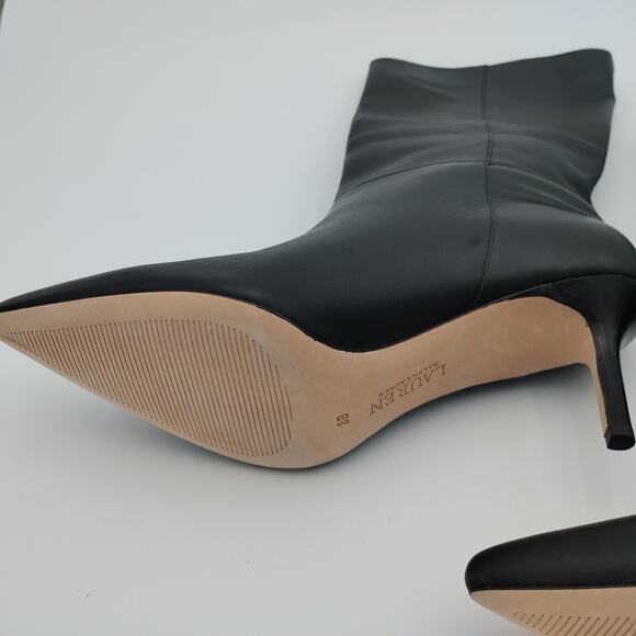 Lauren Ralph Lauren Mid Calf Nappa Leather Boot Size 8 NEW - Picture 6 of 9
